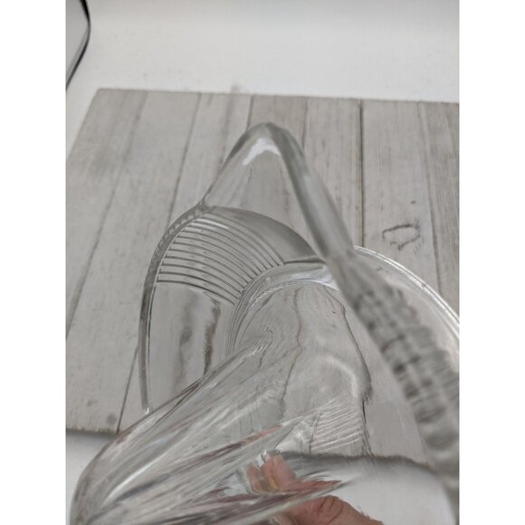 Vintage #1 Ribbed Glass Juicer Reamer 6" Diameter with Loop Handle & Pour Spout - Picture 5 of 5